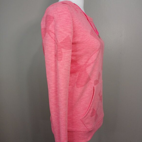 UNDER ARMOUR HOODIE, PINK ON PINK, SIZE XS - Picture 3 of 4